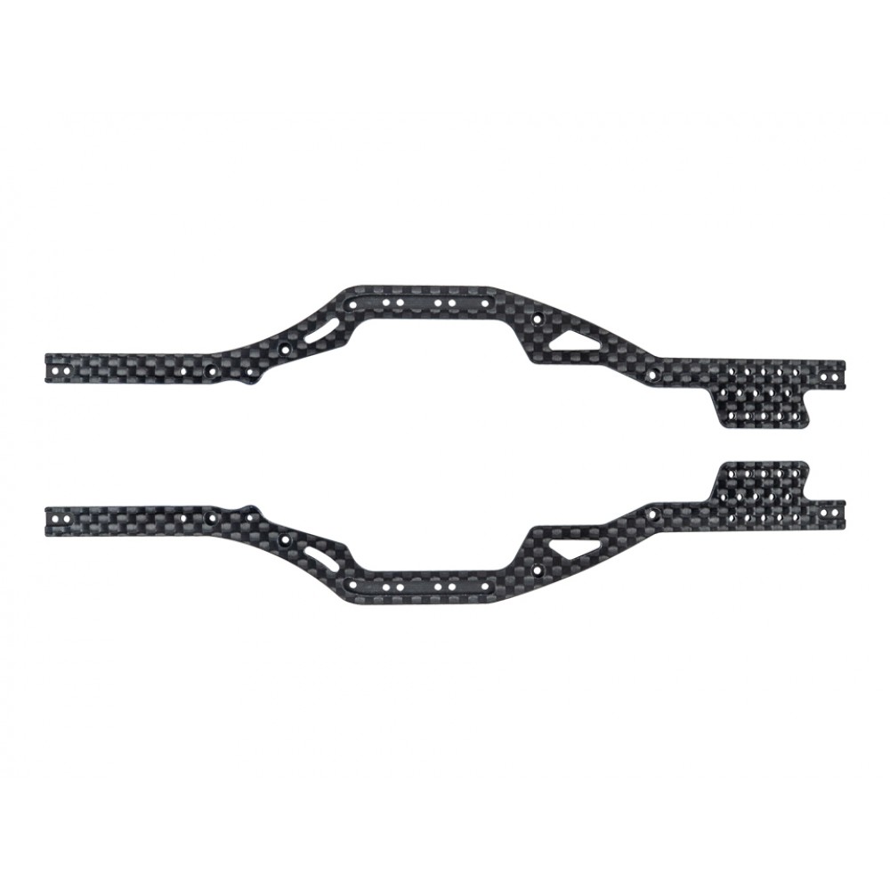 2PCS Carbon Fiber Chassis Frame Rails For Axial SCX24 90081 1:24 RC Car Upgrade 