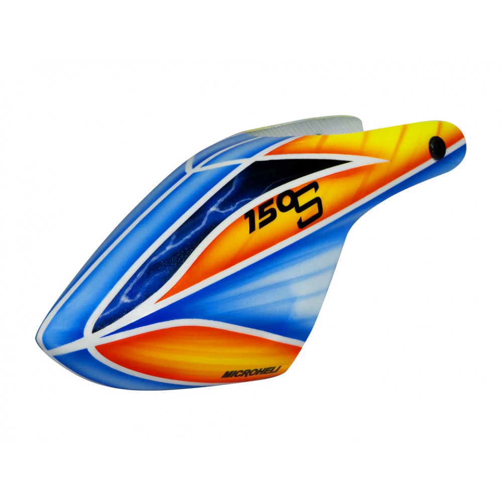 Airbrush Fiberglass Black Eyes Canopy BLADE 150 S / Smart