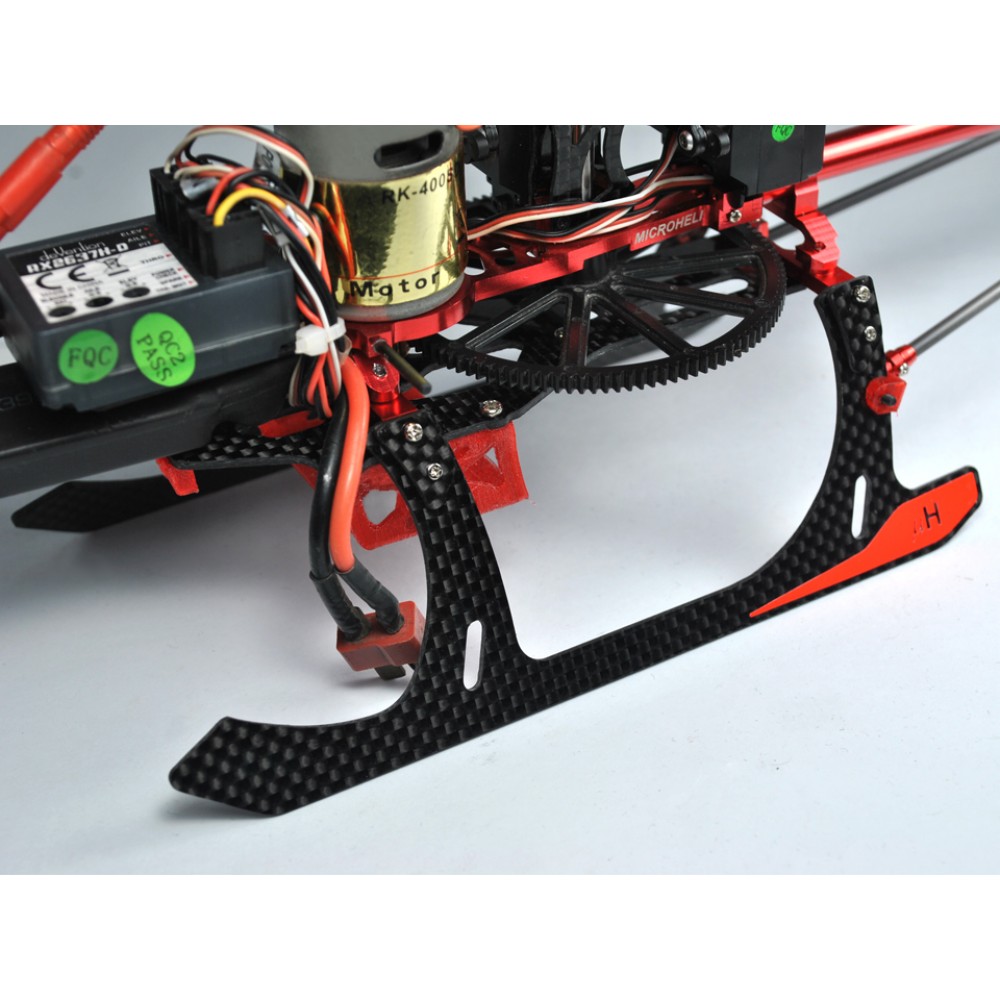 Microheli Aluminum/Carbon Fiber Landing Gear Set WALKERA MASTER CP RED